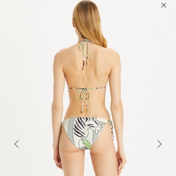BRAND NEW TORY BURCH "PRINTED STRING BIKINI" - XS - Picture 4 of 9